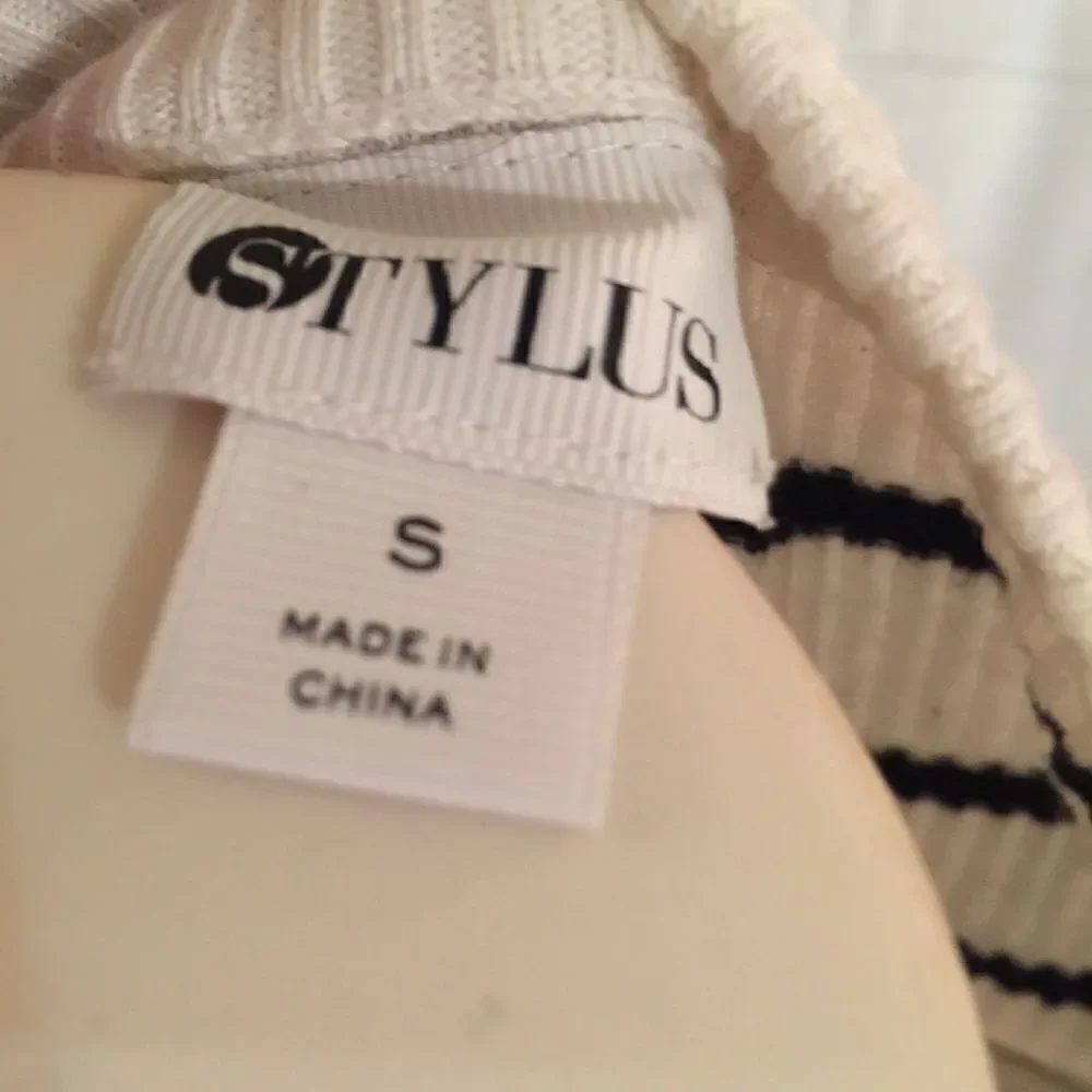 Stylus Ruffle Shoulder lite ribbed Cotton Top